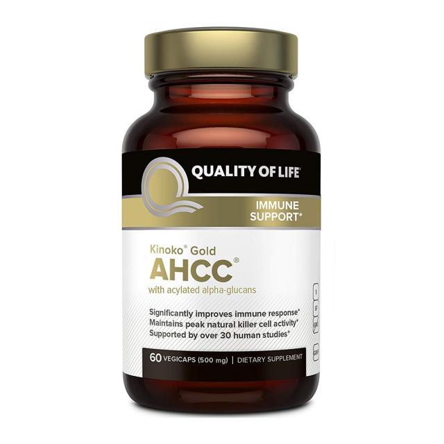 Quality of Life Labs 키노코 골드 AHCC 500mg 60베지캡슐, 60캡슐, 1개