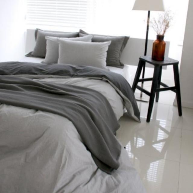 [텐바이텐] Soft touch washing bedding set(gray) modern, 옵션선택