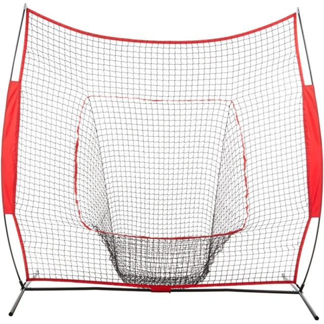 야구 소프트볼 훈련 투구 타격 배팅티 연습 네트 피칭망 투수 타자 스트라이크 존 트레이닝세트, 2.1x2.1 미터 선반 +  그물 + 가방