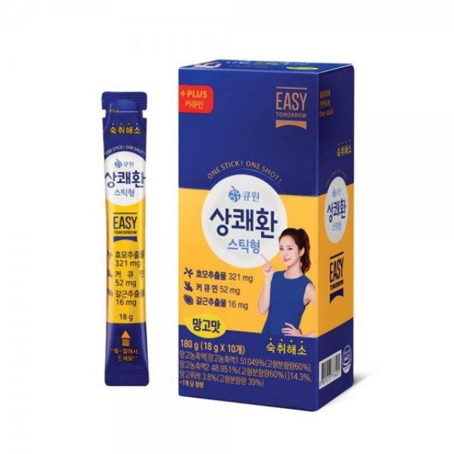 큐원 컨디션 회복 상쾌한 숙취 해소제 스틱형, 18g, 69개