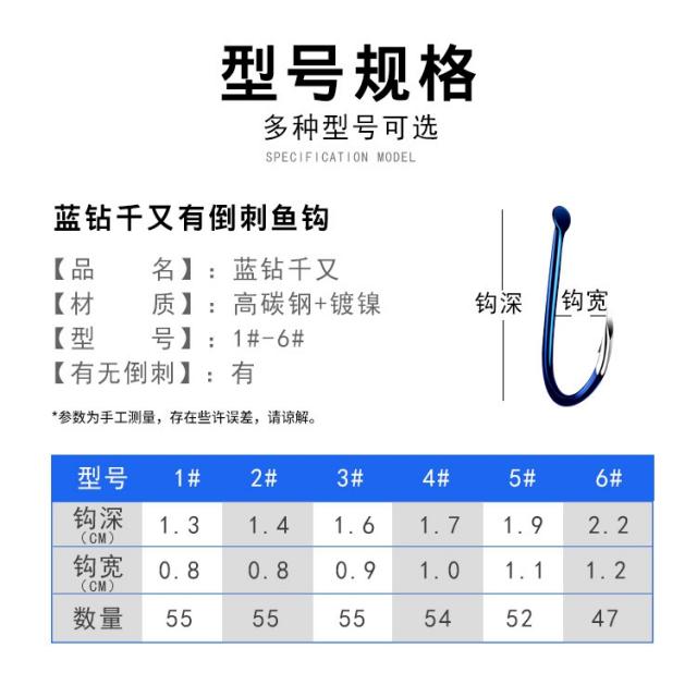 바다낚시바늘 케스 야광 천금의 지불을 보증하다 보라색 금관을 지불하다 또 전기 삼각 치천 낚싯바늘 루프 4623274354, 1번