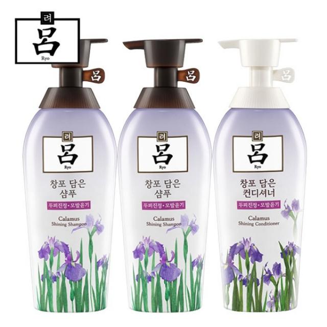 [무료배송]려 함초수 창포 담은(샴푸2개+컨디셔너1개) 500ml, 1세트