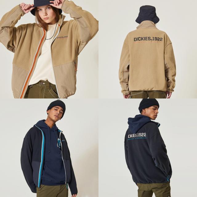 디키즈 DICKIES 60% 인/기/상/품! 필.수.템! 한.정.수.량 남녀공용 오버핏 폴라 폴리스 스탠드 집업 자켓 TZU164