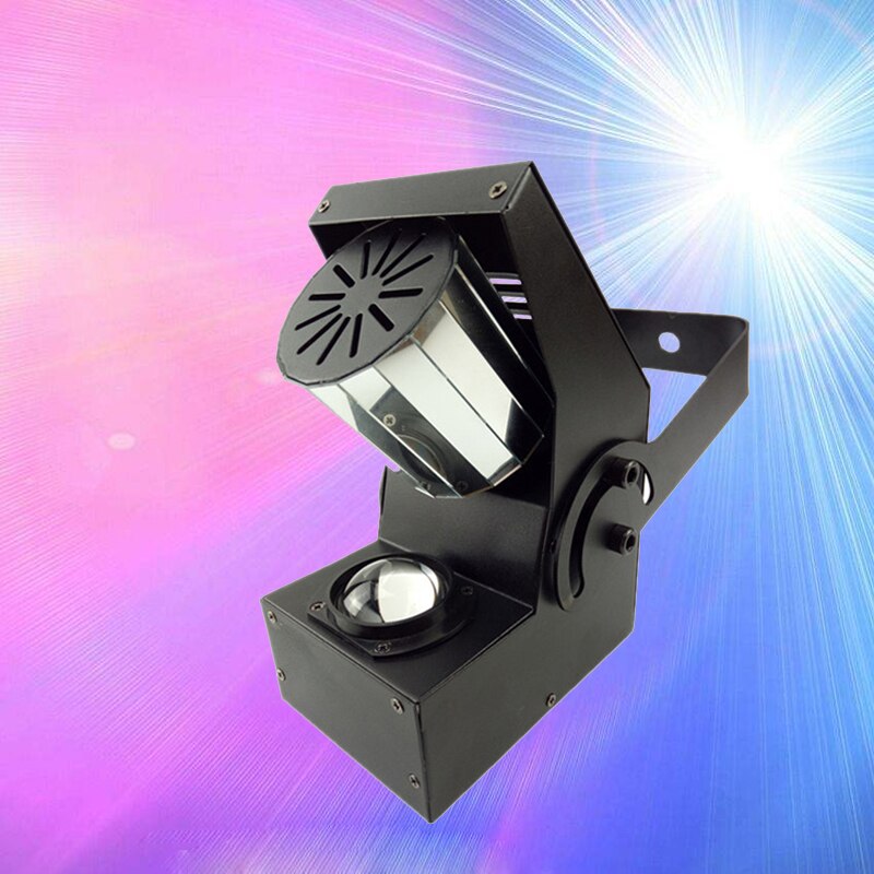 10 w rgbw led 미니 롤러 스캐너 dmx 제어 디스코 파티 나이트 클럽에 대 한 다채로운 자동 회전 led 전구 무대 조명, 1개, 단일