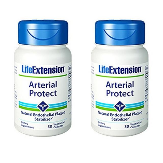 Life Extension Arterial Protect 라이프익스텐션 동맥보호 야채캡슐 30정 2팩, 2통, 0000mg