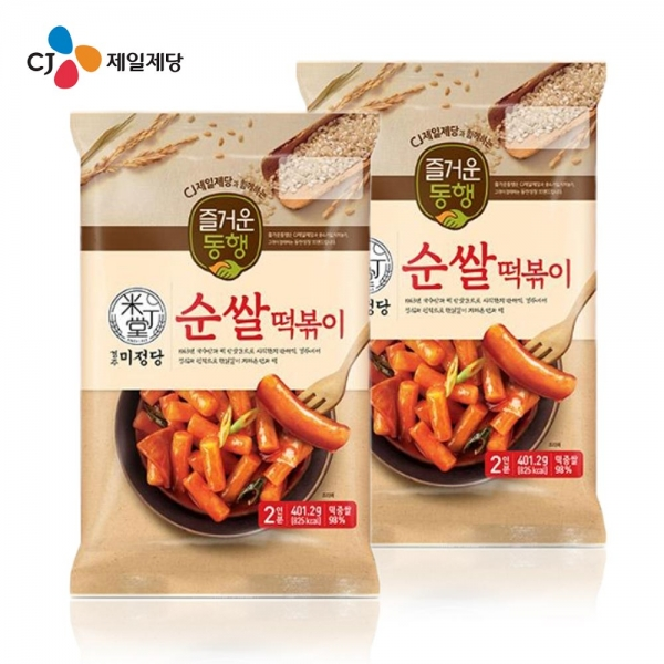 CJ제일제당 즐거운동행 미정당 순쌀떡볶이402.1gx 6개