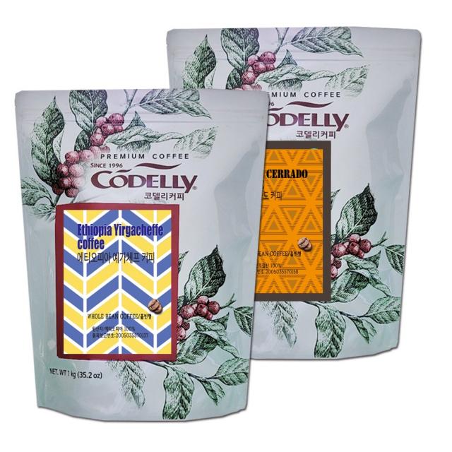 예가체프 1kg + 세라도 1kg 홀빈