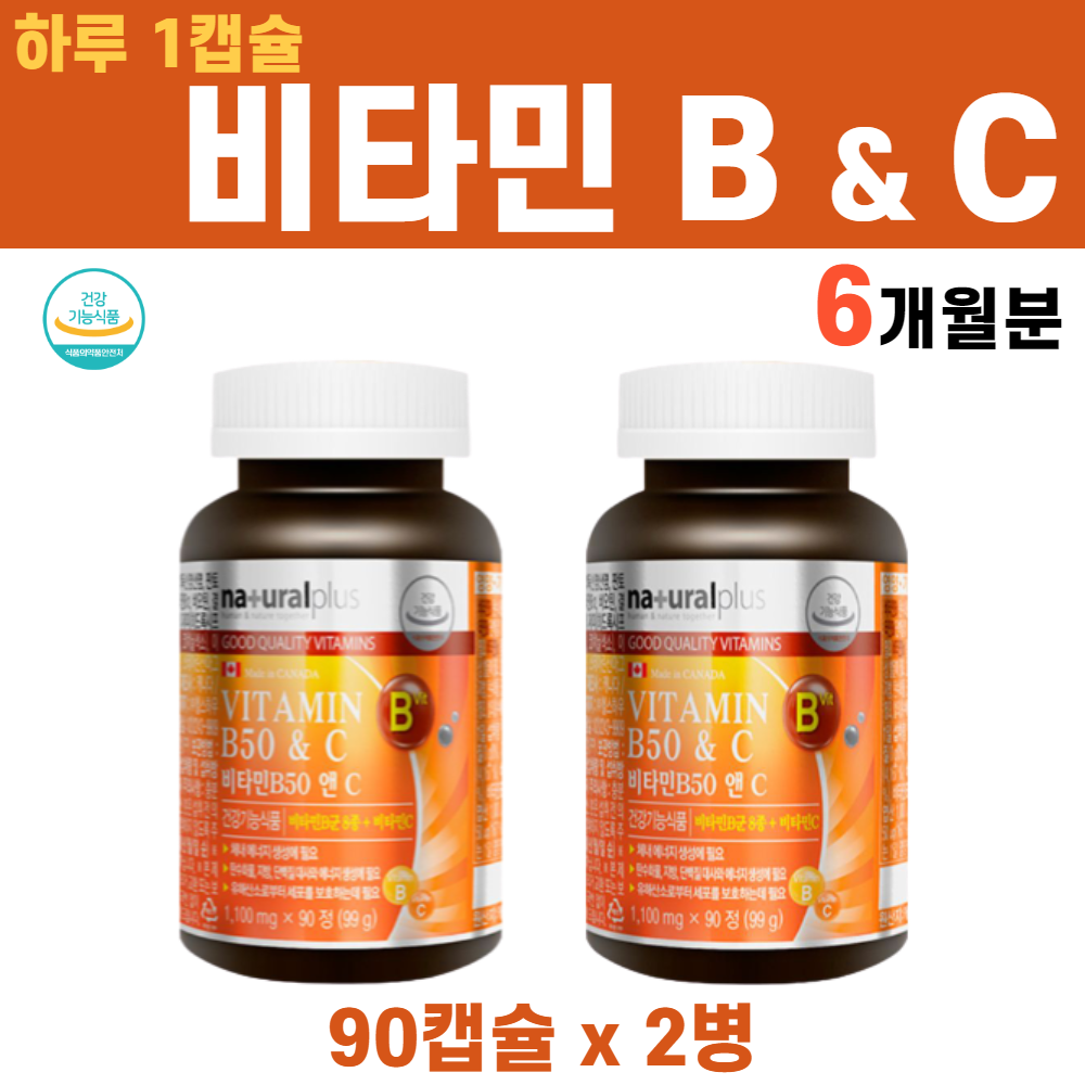 지치고 힘들때 고농축 비타민 B B2 B12 B1 B6 C 비 씨 피리독신 염산염 비타민 B군 C군 음식 혓바늘 이노시톨 주석산수소콜린, 2병