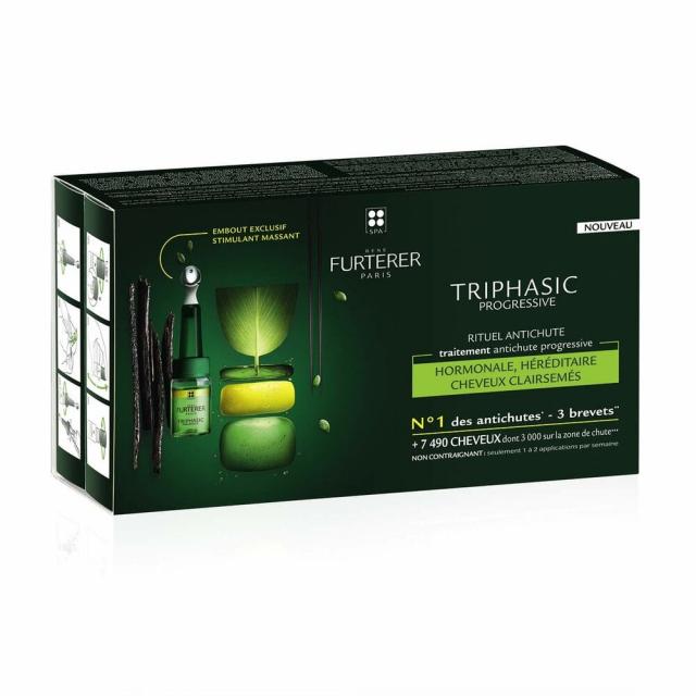 Rene Furterer 르네휘테르 트리파직 헤어 세럼 세트 TRIPHASIC Progressive Concentrated Serum, 단일상품