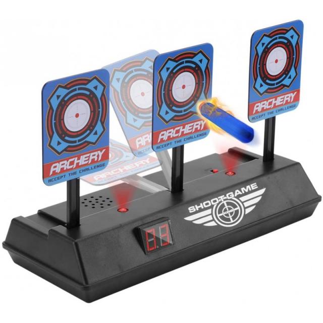 Nerf 건스 N-Strike Elite/Mega/생존 시리즈 키즈 소년 소녀용 지능형 광음 효과 전기 채점 대상 토이 자동 리셋, 단일옵션