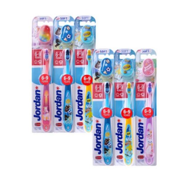 조르단 어린이 칫솔 스텝 3단계, 랜덤 발송, 6개