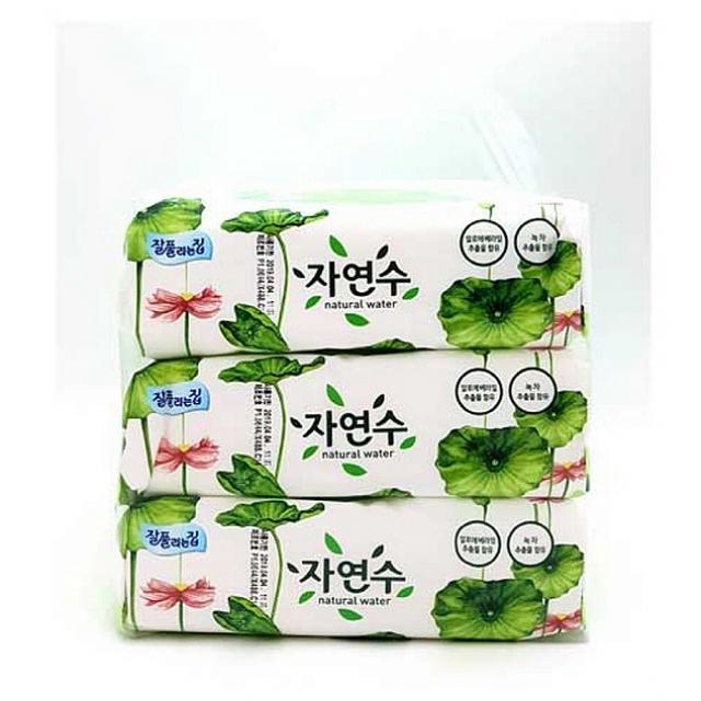 라이브헬스케어 미래생활 자연수 물티슈 64매x6입 4개