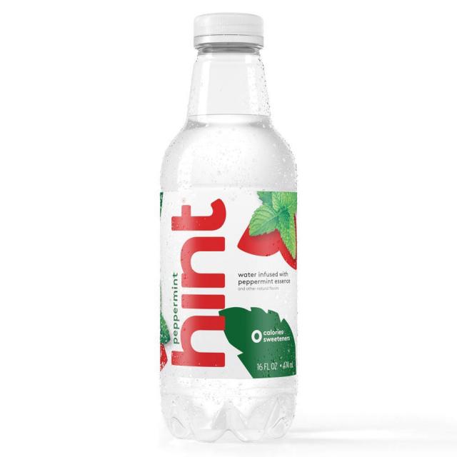 Hint Water Peppermint (Pack of 12) 16 Ounce Bottles Pure Water Infused with Peppermint Zero Sugar, 1