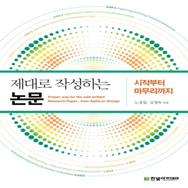 제대로 작성하는 논문: 시작부터 마무리까지, 노경섭,김정욱 역, 한빛아카데미