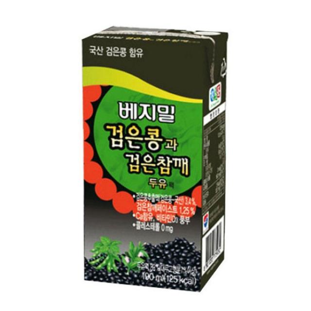 베지밀 베지밀 검은콩과 검은참깨 190ml x 72P, 190ml, 72팩