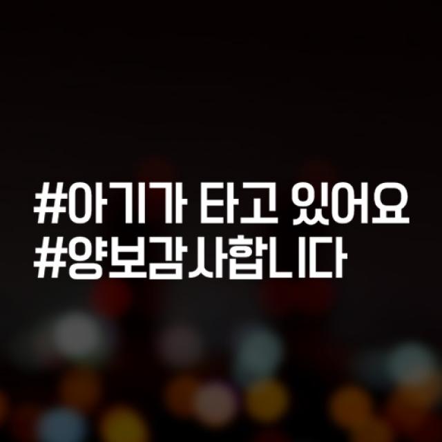 윈스턴 초보운전 아이가타고있어요 아이먼저 극한초보 차량스티커 40종, 1개, 26.해시-아기-화이트