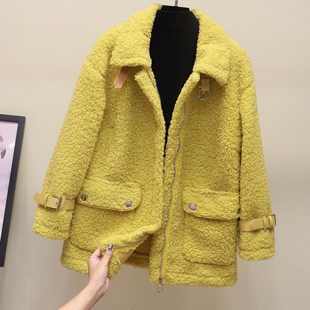 320월드 무스탕 여성 겨울 코트