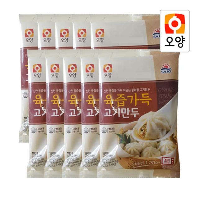 [햇살누리] 사조오양 육즙가득 중화풍 고기만두180g x 10팩, 180g