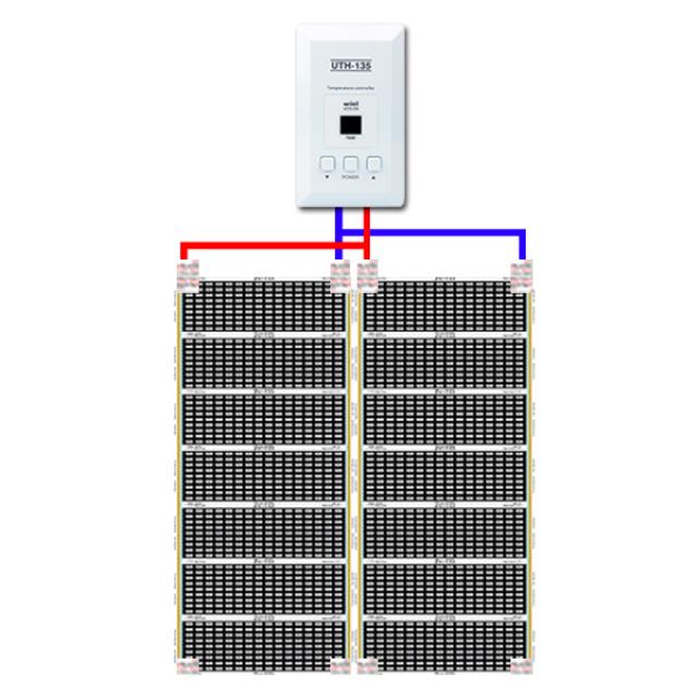 PTC 선상필름 완제품 1난방 가로(폭) 1.6m 모음, 3.75m ( 단열재 7m )