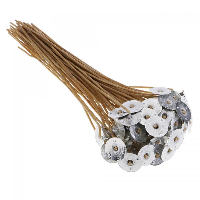 STK양초 만들기 용 파라핀 양초 심지 미리 탭핑 된 50 개 조각 20cm