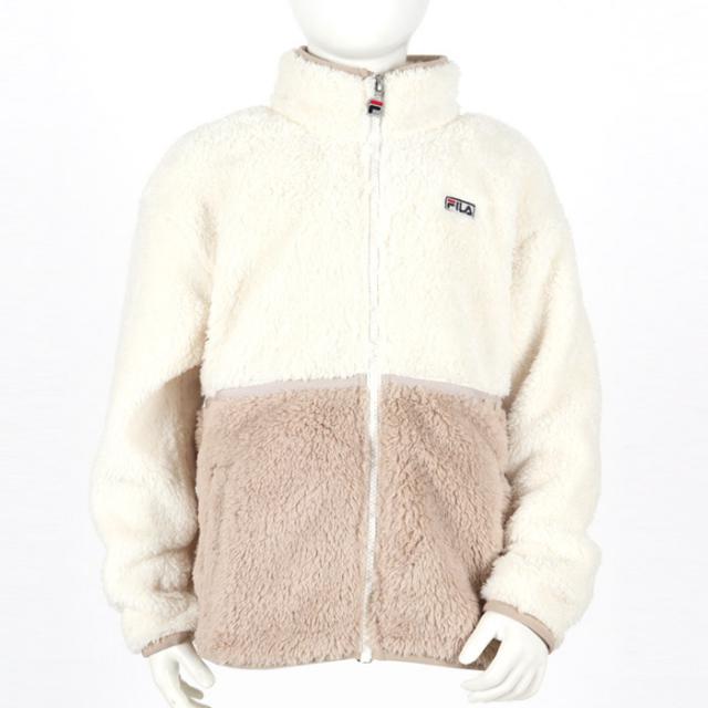 휠라키즈 아동용 배색 실키보아 플리스 FK2PLD4101X