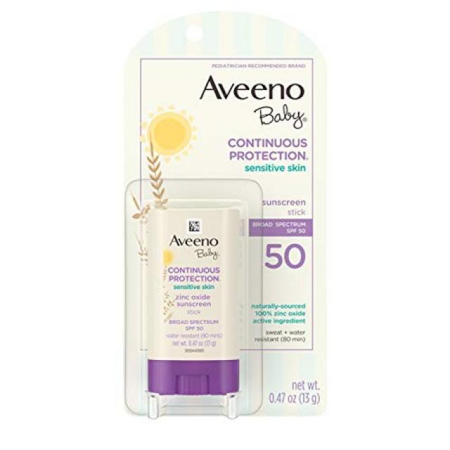 얼굴 body 에 대한 넓은 스펙트럼 spf50 보호 기능을 갖춘 aveeno baby 연속 보호 피부 미네랄 자외선 차, 상세 설명 참조0, 상세 설명 참조0