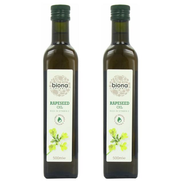 비오나 Biona 냉 압착 오일 Rapeseed Oil 유채유 채종유 고급유 500ml 2팩