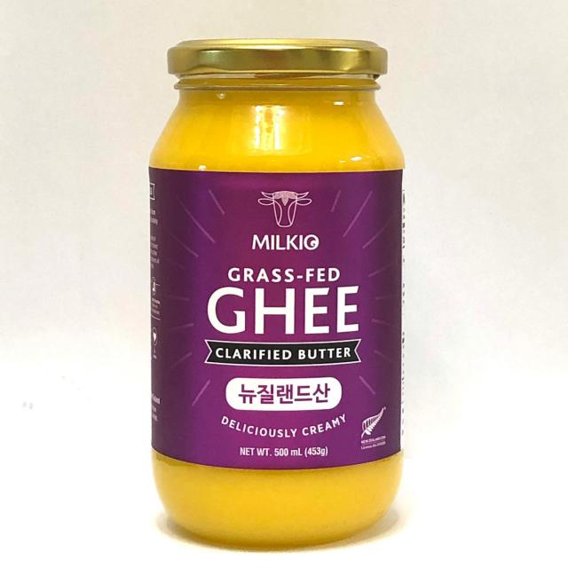 (뉴질랜드) 밀키오 목초사육 방탄커피 기버터 Ghee 453g (500mL)