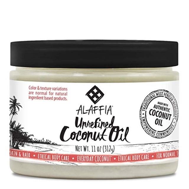 Alaffia - Everyday Coconut Unrefined Coconut Oil Normal to Dry Hair and Skin Restorative Vitamins, 11 Ounce