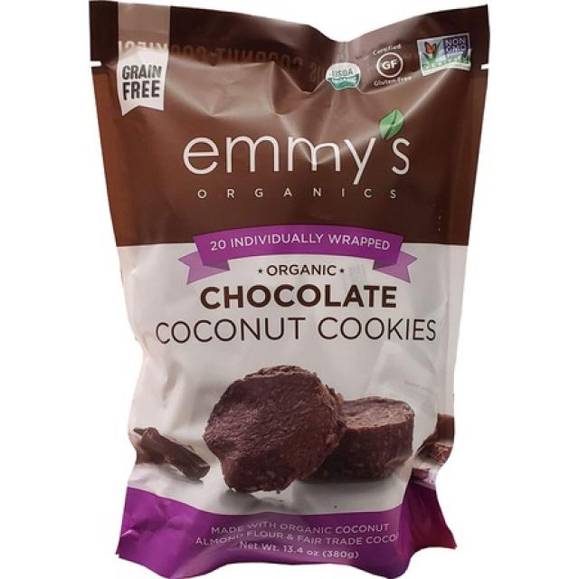 Emmys Organics Chocolate Coconut Cookies 13.4 oz, 상세 설명 참조0