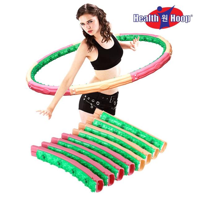 평화 뱃살 다이어트 지압 헬스 원 마그네틱 훌라 후프 우프 3.1 kg 중상급자용