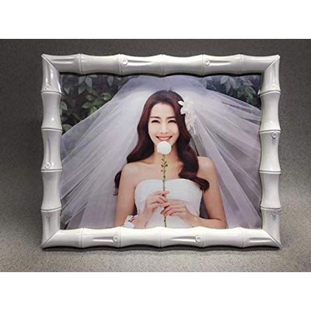 살쾡이 프레임 사진 현대 디자인 대나무 벽화 또는 포제 22x27cm