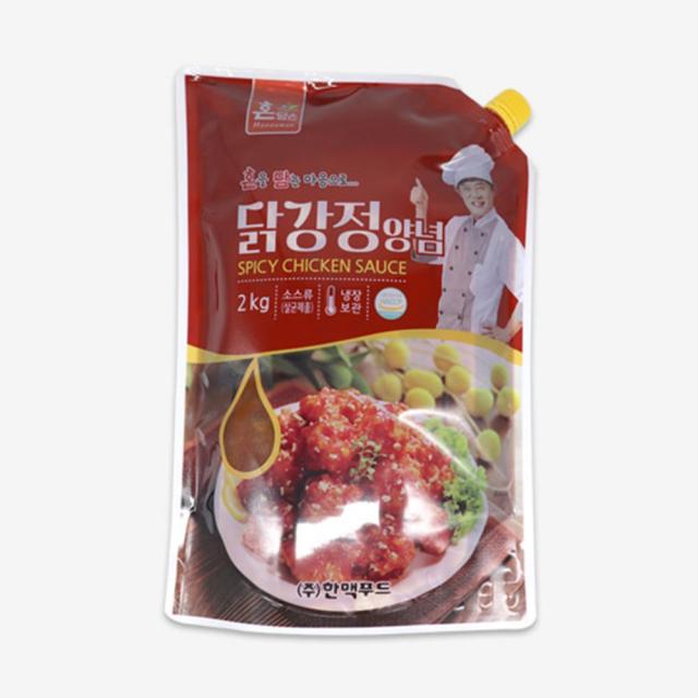 닭소스 한맥 혼담은 주니오피식품 순살치킨 닭강정 양념 소스 2kg, 주니오피식품1_erw