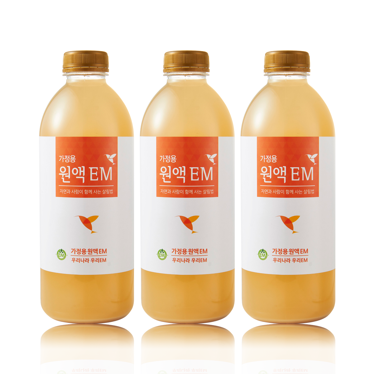 온시야 맑은이엠원액(가정용EM원액) 1L 3개, 1000ml