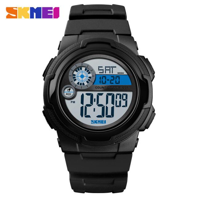 시시각각 미 skmei watch 아마존 스포츠 워터프루프 더블 워치 다기능 led 전자시계
