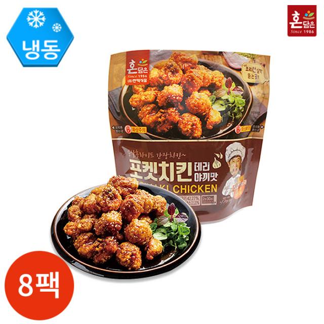 한맥 혼담은 포켓치킨 데리야끼맛 180g x 8팩, 단품