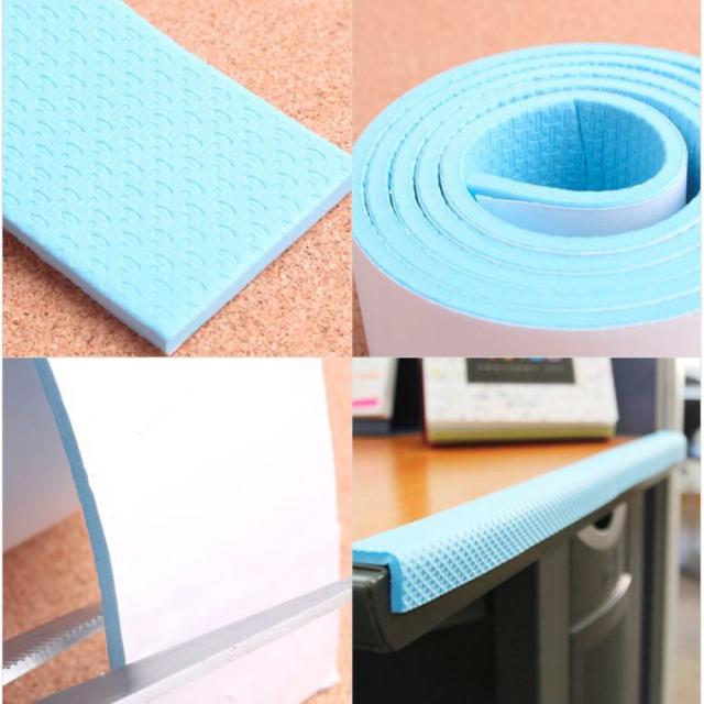 스펀지 모서리보호대 띠 블루1M 잘라쓰는 끝처리 덮개 책상 테이블 거실 머소리 마감 커버 보호데 덥게카바