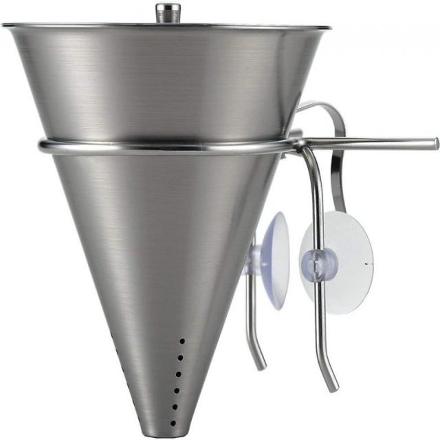 예상수령일 2-6일 이내 요시카와 (Yoshikawa) 먼지 냄비 코너 냄비 스테인레스 물 실버 원뿔 일제 리도 YH9, One Color