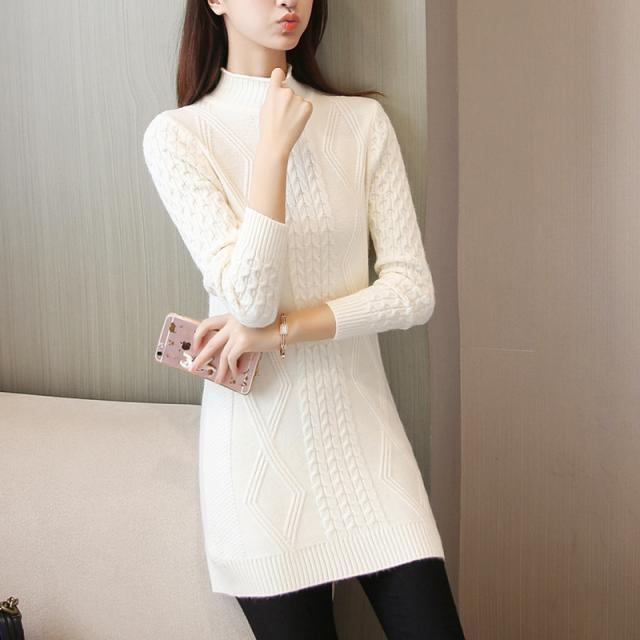 도깨비몰 여성 청순 여리여리 아가일 골지 니트 긴팔 원피스