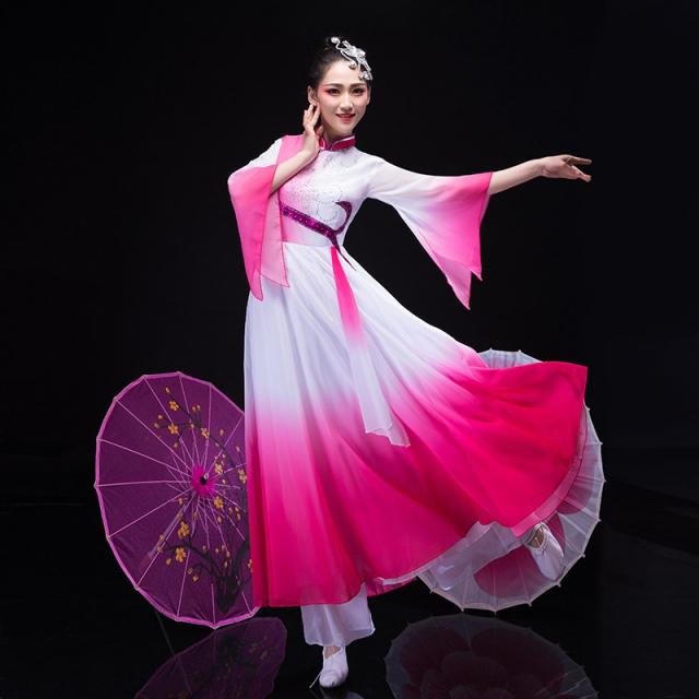 숨엔아로마(햇빛다솜) 클래식 여성 샤랄라 독무 차이나 스위트 담아한 무용의상 스윙