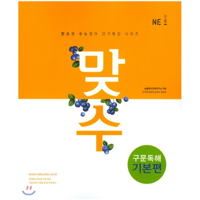 맞수 구문독해 기본편 : 맞춤형 수능영어 단기특강 시리즈, NE능률