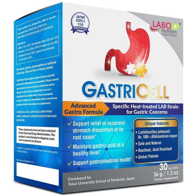 미국직구 GASTRESSLL H. Pylori 반복의 근본 원인 위 프리벤트 30개 체, 수량, 상세참조