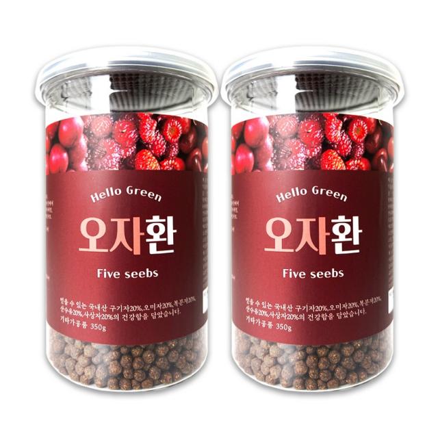 헬로우그린 국내산 오자환 350gX2(통) 총700g, 2개, 350g