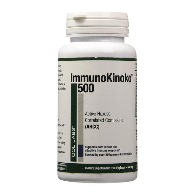 Quality of Life Labs Immuno 키노코 AHCC 500mg 90베지캡슐, 90캡슐, 1개