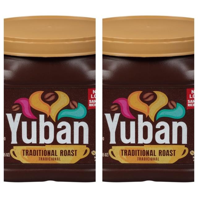 Yuban 유반 볼드 다크 로스트 고소한원두 항산화커피 모카포트 원두가루 25.3oz(719g) 2팩, 879g