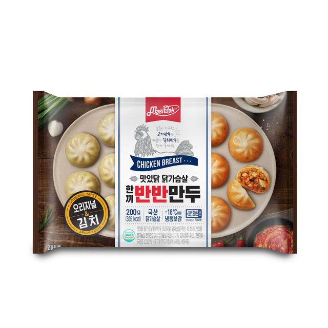 [랭킹닭컴] 맛있닭 닭가슴살 한끼 반반만두 2종 1팩 구성