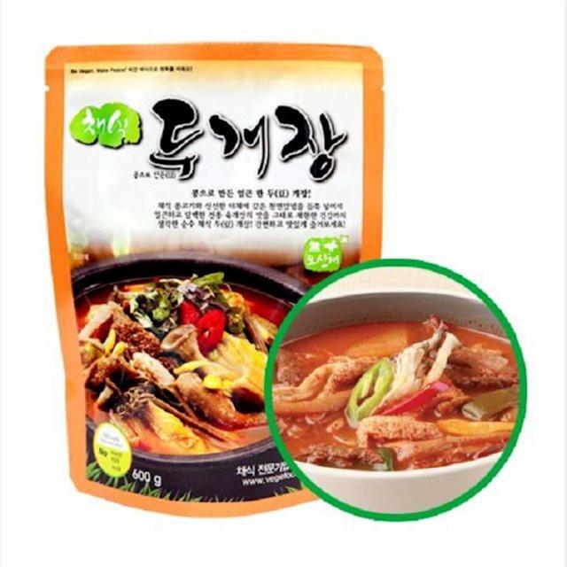 무오신채 채식육개장 두개장 600g 죽 채식콩불구이 육개장라면 즉석, 1개