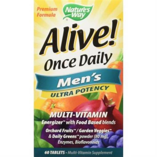 Nature's Way Alive Once Daily Men's Multivitamin Tablets 120 Count, 본품선택