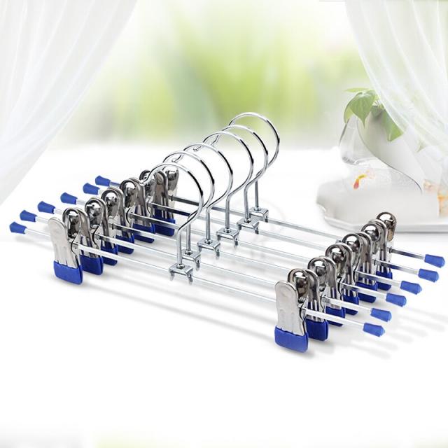 gfech 혜옷걸이 침팬치대 과망간강 옷걸이대 성인아동용 미끄럼 방지용 옷걸이반 견고히 다져두며 jx-0577 블루 6장