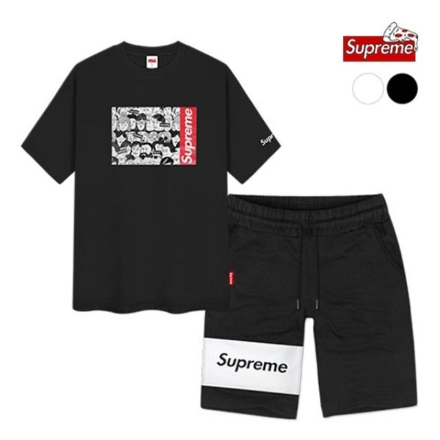 Supreme 슈프림정품 카툰 화이트배색 트레이닝 세트